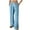 Light Blue, variant on Ashirexll Winter Women Pants, Wide Leg Pants Women, Solid Color Stretch Waistband Sports Casual Pants with Deep Side Pockets Comfortable