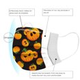 thumbnail image 5 of Máscara desechable de Halloween para adultos de 3 capas con patrón de fantasma de calabaza, 50 máscaras faciales festivas para hombres y mujeres con línea de nariz, 5 of 5