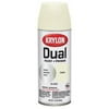 Krylon Dual SuperBond Paint + Primer Spray Paint, Gloss, Ivory, 12 oz.