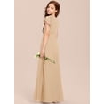 thumbnail image 4 of Drtj A-line Scoop Floor-Length Chiffon Flower Girl Dress Junior Bridesmaid Dress 2-14T, 4 of 6