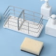 thumbnail image 3 of Naiovety Soporte para esponja de cocina de acero inoxidable, organizador para fregadero de cocina de fácil acceso, limpio y ordenado Hardware todo negro, 3 of 6