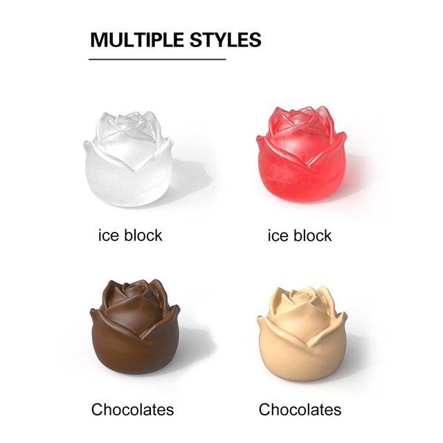 Molde de hielo rosa de 6 agujeros para mezclar cócteles, máquina para hacer cubitos de hielo para refrigerador (naranja) Ndcxsfigh Libre de BPA