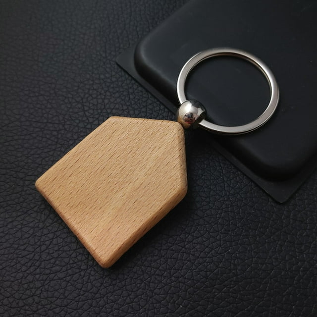 10 Pieces Blank Key Chain Removable Keychain Purse Wallet Keyring Removable Portable Pendant Handicraft Crafting Supply 90° Rectangular