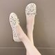 thumbnail image 4 of Amzcrzy Zapatos de mujer,Zapatos de mujer,Zapatillas de mujer, Zapatos cómodos de suela suave para mujer, de moda, con agujeros, de color sólido, informales Sandalias Mujer Zapatillas De Casa, 4 of 5