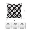 thumbnail image 2 of Throw Pillow Covers, Cute French Bulldog Funny Soft Square Pillow Cases with Invisible Zipper for Couch Bed Sofa, Farmhouse Fall Home Decor 20"x20", 2 of 7