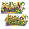 Party Central Club Pack of 24 Purple and Green Mardi Gras Jester Float Wall Decors 5.5'