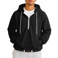 thumbnail image 3 of Gyexs Mens Hoodies Long Sleeve Casual Loose Fit Pullover Hooded Warm Sweatshirts Fall Fashion, 3 of 6
