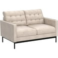 thumbnail image 5 of Zinus Thompson 2-Seater Indoor Loveseat, Beige, 5 of 12