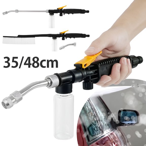 CURYMAY 2026 New High Pressure Power Washer Water Nozzle Wand Attachment Garden Hose with Soap Dispenser(35Cm) for Pressure Washing, Outdoor Cleaning, Vehicle Washing, Surface Cleaning