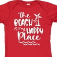 thumbnail image 4 of Inktastic Spring Break the Beach is My Happy Place Boys or Girls Baby Bodysuit, 4 of 5