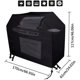 thumbnail image 4 of Funda para parrilla de barbacoa ZHAOCHENG lona impermeable gruesa anti-UV a prueba de polvo poliéster con bolsa de almacenamiento color negro 170 x 61 x 117 cm, 4 of 5