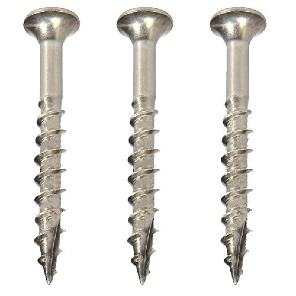18-8 Stainless Steel Type 17 Wood Cutting Point Select Length In Listing #8 Deck Screws #8 x 2-1/4 Quantity 100 Square Drive 