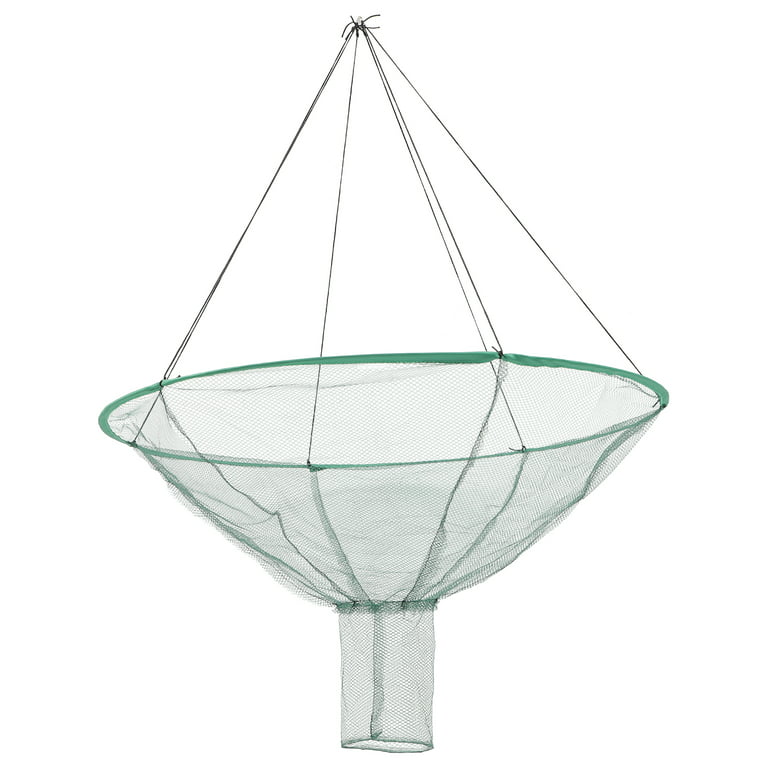 Crystals Crab Drop Net with Spring Loaded Bait Holder, 11m Rope with 30 cm  Netting Trap