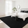 thumbnail image 4 of Alfombra Area B BENRON Soft de 4 x 6 pies, negra, para sala de estar o dormitorio, 4 of 6