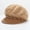 Khaki, variant on Warm Beret Women's Pearl Rabbit Hair Fashionable Warm Autumn And Winter Cold Protection Short Edge Duck Tongue Hat Direct Sales