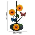 thumbnail image 2 of Gnmfd Iron Sunflower Paper Towel Holder, Vertical Kitchen and Living Room Roll Storage, Decorative Paper Towel Organizer with Butterfly Accents for Countertop, Pantry, Tabletop Use, 2 of 2