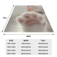 thumbnail image 3 of Bixox Fleece Blanket Raindrop Kitten Paw Pattern Super Soft Double-Sided Microfiber Flannel Blanket for Sofa, Bed, Couch,Suitable for All Seasons - 50"x40", 3 of 5