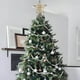 thumbnail image 4 of CREATITOY Christmas Iron 5-Pointed Star Tree Topper with Lights - LED Lighted Hanging Ornaments for Tree TopFireplace Mantel Holiday Decor, 4 of 6