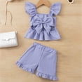 thumbnail image 6 of KEXE 12-18 Month Girl Clothes Summer Baby Girl Clothes Toddler Girl Outfits Baby Girl Summer Clothes Sleeveless Tops And Shorts Clothing Sets, 6 of 7