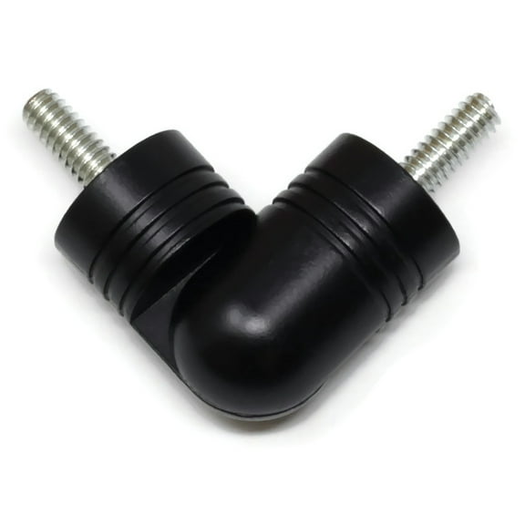 Urbanest Hinged Elbow Connector for Corner Rod, Black, 7/8"