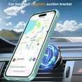 thumbnail image 7 of Compatible With iPhone 14 Pro Magnetic Case Wireless Charging Built-in 120° Rotate Ring Holder[Hidden Kickstand] Shock-absorbent Hard PC Lightweight Plain Translucency Phone Cover,Blue, 7 of 7
