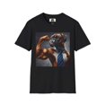thumbnail image 4 of Muscle Boxer with Tie Unisex Softstyle T-Shirt, 4 of 10