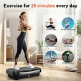 thumbnail image 5 of Light Vibration Plate Exercise Machine Lymphatic Drainage Fitness Machine Vibrating Platform with Loop Bands Remote Control for Whole Body Toning Workout RELIFE REBUILD YOUR LIFE, 5 of 11