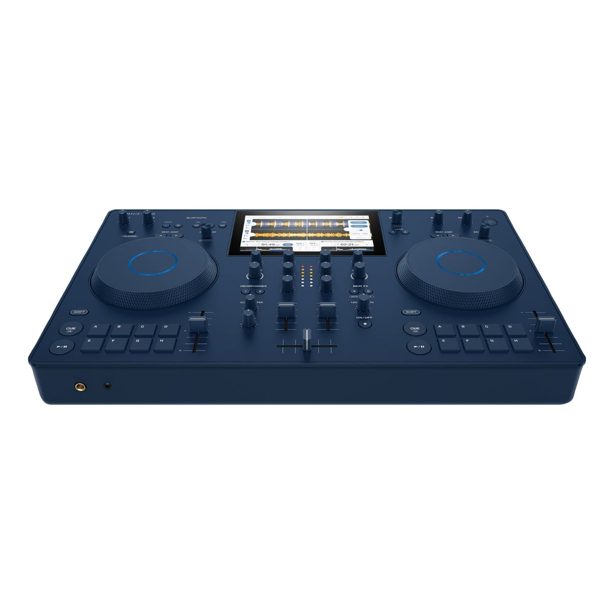 AlphaTheta OMNIS-DUO All-in-One Portable DJ System with Black on Black Case Package