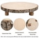 thumbnail image 3 of 3X Soporte para Pasteles de Madera de 11 Pulgadas, Pedestal Redondo de Madera para Cupcakes, Rebanada de Madera de Paulownia con Patas, Soporte para Pasteles Rústico de Madera, 3 of 5