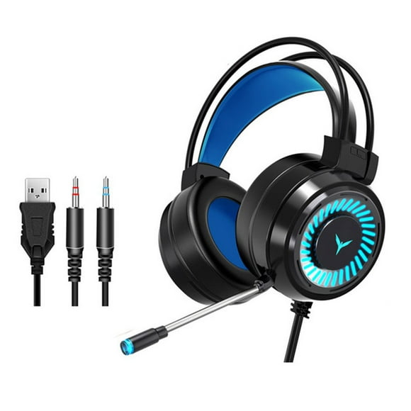 G58 Computer Headset Gaming 7.1 Channel Wired 7 Colorful Lights Headset