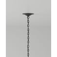 thumbnail image 6 of French Black Smoke wood Natural Abaca Rope Shipwright Chandelier, 6 of 7