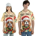 thumbnail image 4 of Merry Christmas Santa Cavalier King Charles Spaniel Scarf Twinkling Lights Xmas Holiday All Over Print 3D Baseball Shirt Dog Lover Gifts Softball Sport - 00022, 4 of 6