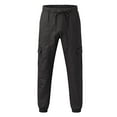thumbnail image 2 of LEEy-World Cargo Pants for Men Men's Lightweight Track Pants Cargo Running SweatPants Gym Training Workout Pants Casual Pants Grey,XXL, 2 of 5