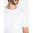 thumbnail image 4 of Athletic Works Men's and Big Men's Cotton Pocket Tee, Sizes S-5XL and Tall Sizes, 4 of 5