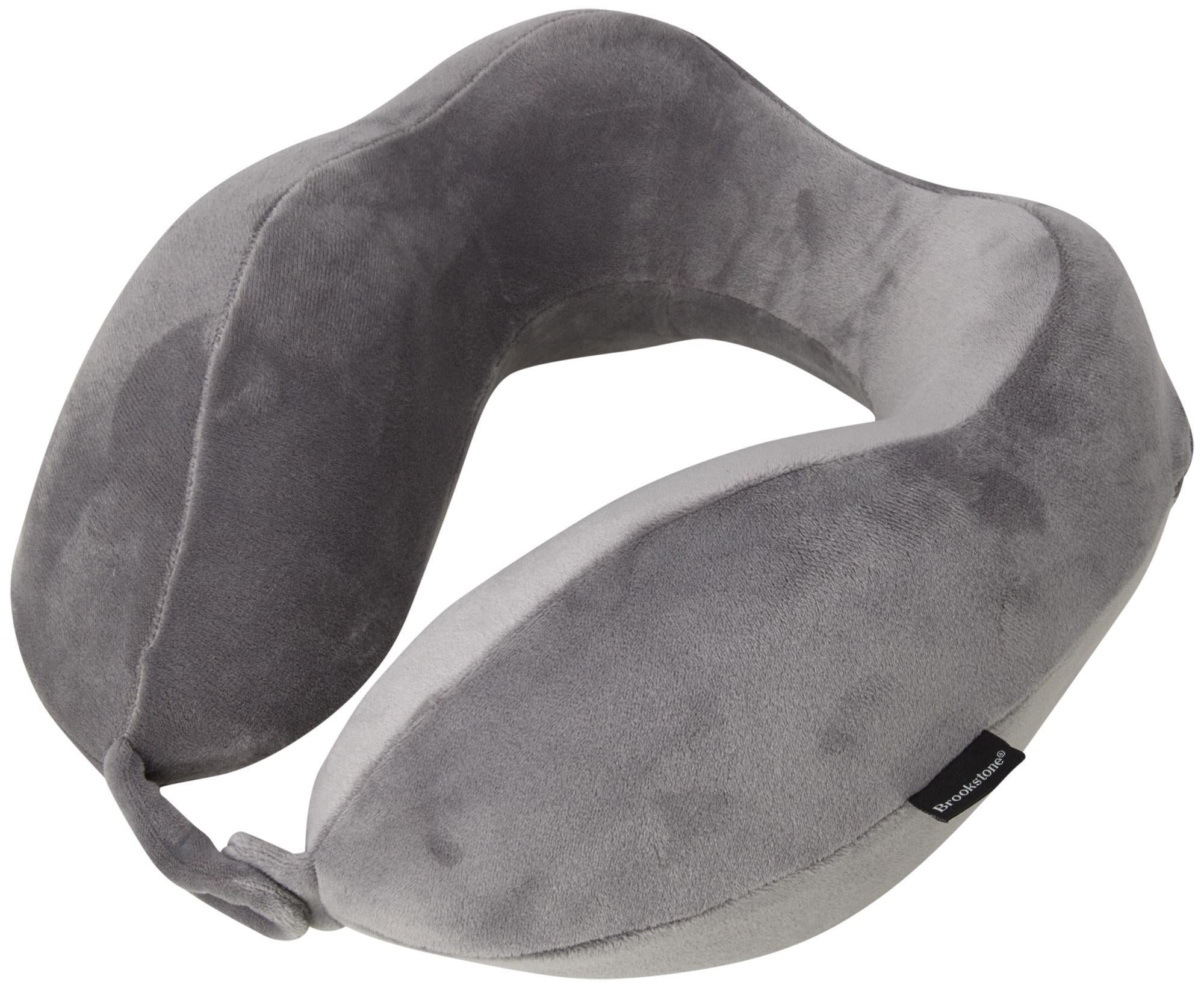 Brookstone Contoured Memory Foam Travel Pillow for Head and Neck Support, Lightweight and Ergonomic (图5)