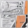 thumbnail image 2 of PIT66 Headlight, Fit for 2009-2014 Ford F150, Left and Right OE Style Pickup Truck Headlamp Assembly Clear lens Chrome Housing Amber Reflector, 2 of 9