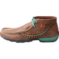 thumbnail image 2 of Women's Twisted X WDM0093 Driving Moc Brown/Turquoise Leather 11 M, 2 of 6