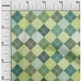 thumbnail image 2 of oneOone Cotton Poplin Lime Fabric Check Sewing Material Print Fabric By The Yard 56 Inch Wide, 2 of 4