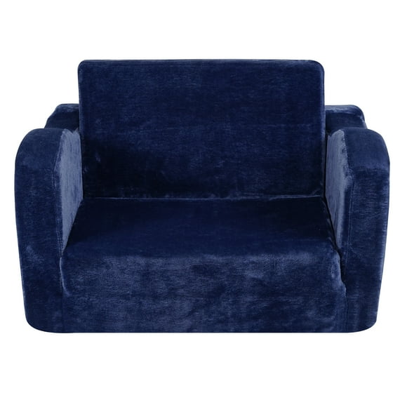 KFFKFF Sofa pour Enfants, Sièges Confortables à Double Usage pour Tout-Petits, Canapé-Lit pour Enfant Transformable, Causeuse Adaptable à un Coin Détente, Ameublement d'Aire de Jeu pour Filles et Garçons, Azur