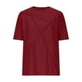thumbnail image 7 of Plebaso Women's Summer Tops Eyelet Short Sleeve Casual Tunic Shirts Loose Dressy Blouses Basic Tee, 7 of 7