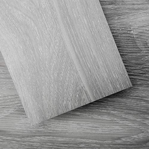 Art3d L And Stick Floor Tile Vinyl, Grey Wood Adhesive Floor Tiles