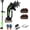 2*24V+Rod, variant on 24V 2-in-1 Cordless Tiller & Cultivator with Extension Pole, 2×4.0Ah Batteries Electric Garden Rototiller, Handheld Soil Cultivator for Weeding Trenching Lawn Care (2 * 24V Battery)