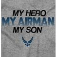 thumbnail image 2 of US Airforce Hero Airman Son Romper Boys or Girls Infant Baby Brisco Brands 12M, 2 of 6