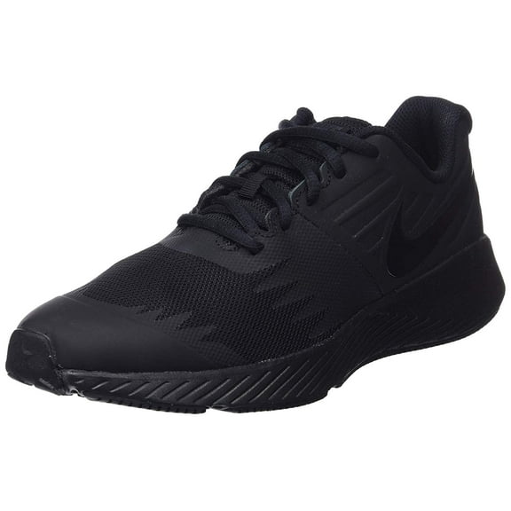 Nike 907254-005: Big Kids Star Runner (GS) Black/Black Sneakers (4.5 M US Big Kid)
