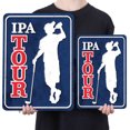 thumbnail image 2 of Chapa Metal Vintage IPA Tour Pintura Hierro Rectangular Barra Pared 30x40cm, 2 of 8