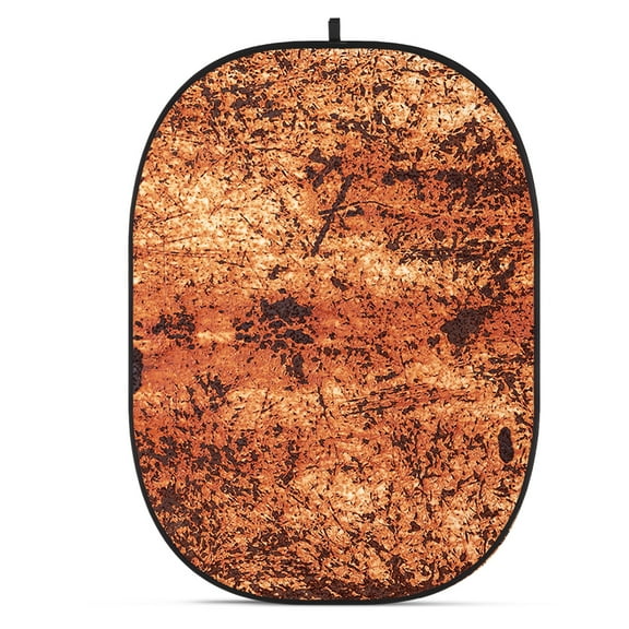 Glow CBA-WR0009 5x6.5' Fabric Collapsible Backdrop, Rusty Wall