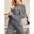 thumbnail image 5 of Avidlove Women Pajama Sets Long Sleeve Pjs Soft Pullover Top and Pants Loungewear Cozy Lounge Set with Pockets, 5 of 6