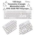 thumbnail image 4 of kusrkot 135-Key Minimaliste Thème Keycaps OEM Profile Switches Bricolage Clavier Accessoires, 4 of 9
