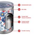 thumbnail image 4 of 12oz Tumblers Pioneer Flower Vacuum Insulated Stainless Steel Travel Tumbler Cups Mug with Lid and Straw for Beer,Coffee,Beverages with Cleaning Brush for Cold & Hot Drinks, 4 of 5