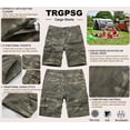 thumbnail image 5 of TRGPSG Men's Camo Multi-Pocket Relaxed Fit Casual Shorts,Outdoor Camouflage Twill Cargo Shorts 11" Inseam(No Belt),Light Camo 42, 5 of 5